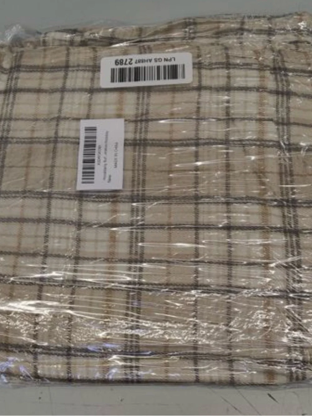 Horaladaily plaid cotton